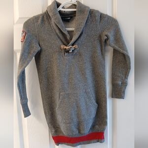 Ralph Lauren Boys Rugby Inspired Toggle Neck Fleece Sweatshirt Gray Size Small 7